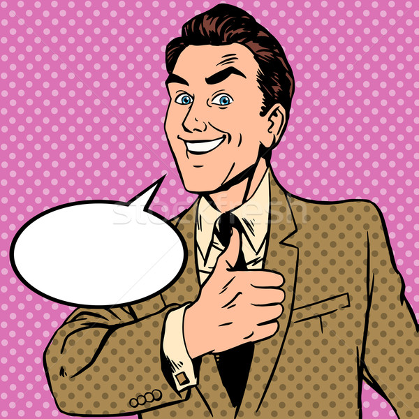 Male gesture hands well thumb Stock photo © studiostoks