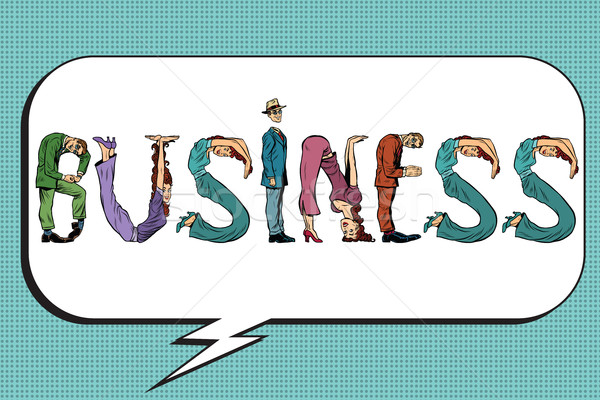 Business word letters people Stock photo © studiostoks