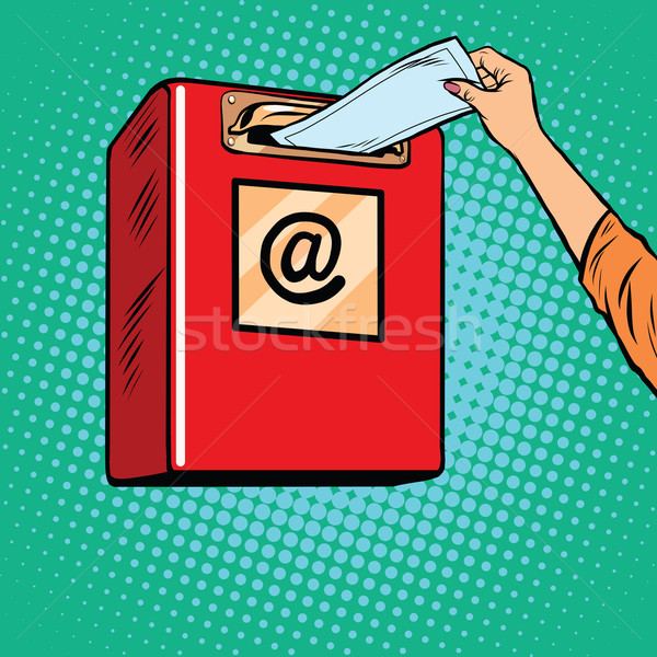 Sending paper letters Inbox Stock photo © studiostoks
