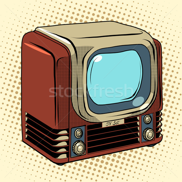 Retro TV home appliances Stock photo © studiostoks