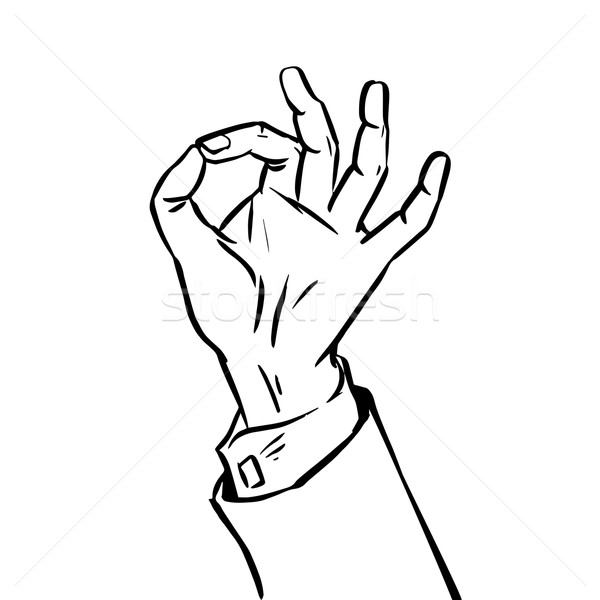 эскиз успех вызывать графика язык жестов Сток-фото © studiostoks