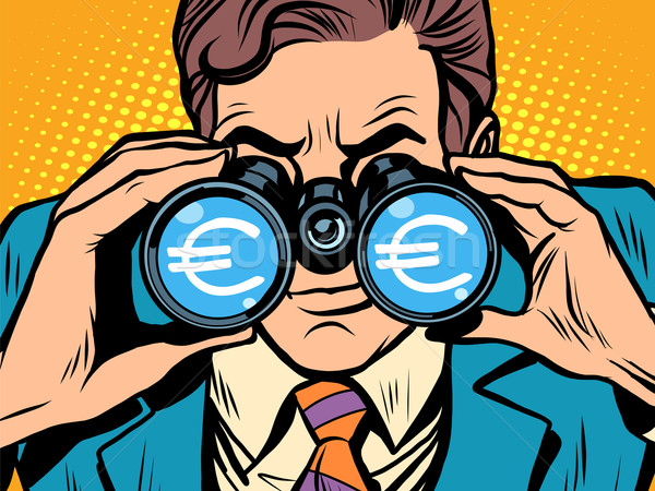 Monitoring the currency Euro exchange rate Stock photo © studiostoks