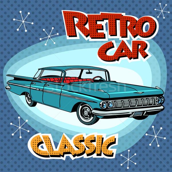 Retro car classic abstract model Stock photo © studiostoks