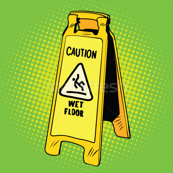 caution wet floor sign Stock photo © studiostoks