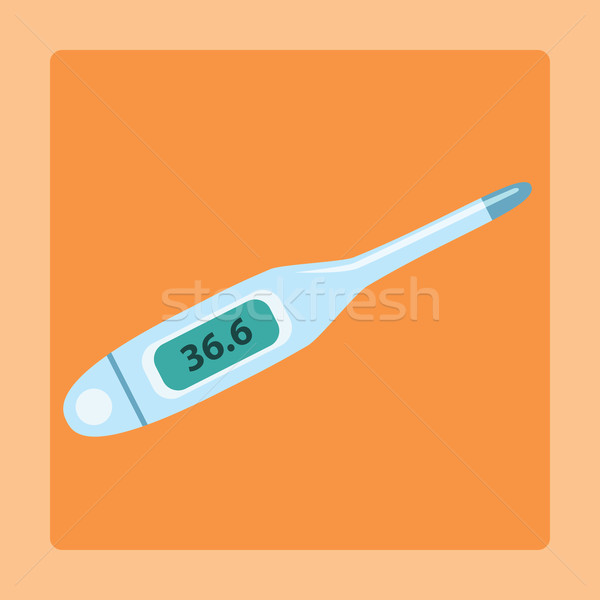 Stock photo: Thermometer to measure the temperature of 36.6 degrees Celsius