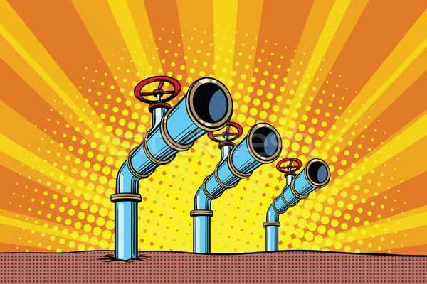 Three oil pipes Stock photo © studiostoks