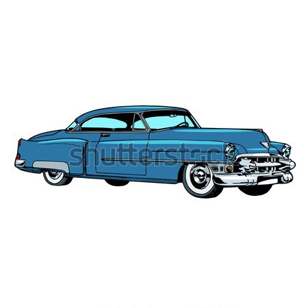 Retro blue car classic abstract model Stock photo © studiostoks