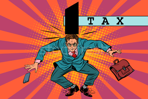 税 ビジネス ポップアート レトロな ベクトル ストックフォト © studiostoks