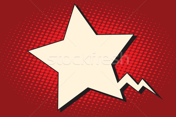 Comic bubble star silhouette Stock photo © studiostoks