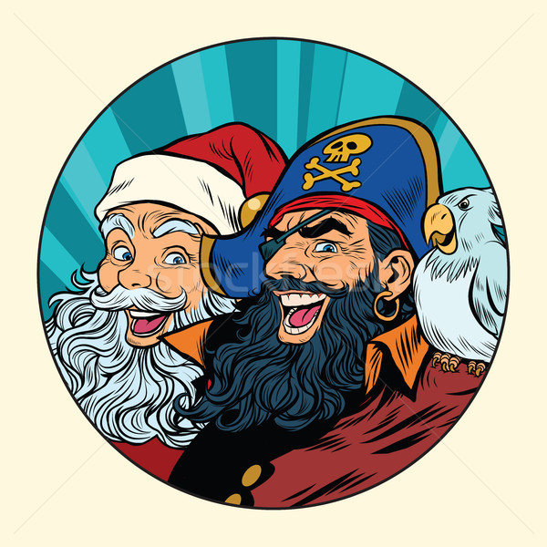 Santa and the pirate Stock photo © studiostoks