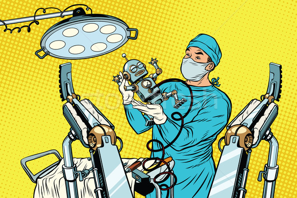 Doğum robot ameliyathane tıp sağlık Stok fotoğraf © studiostoks