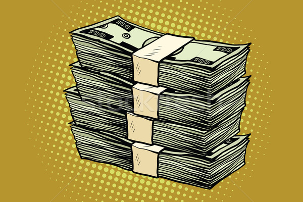 money Finance dollars packaging of banknotes Stock photo © studiostoks