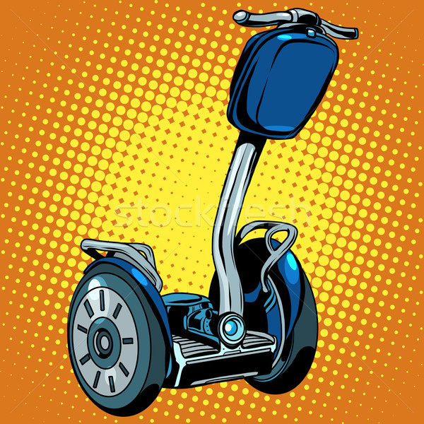 Abstract electric scooter with flashlight segway Stock photo © studiostoks