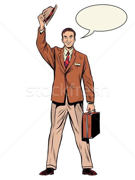 Man businessman salesman Stock photo © studiostoks