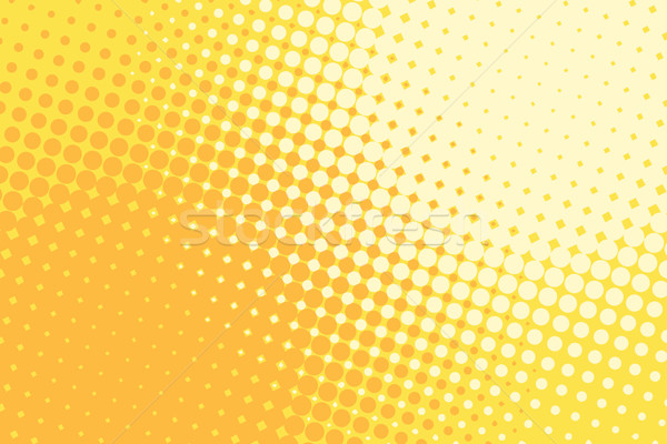 Orange yellow halftone pop art retro background Stock photo © studiostoks