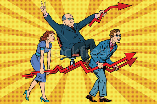 business people are the boss, sales schedules Stock photo © studiostoks