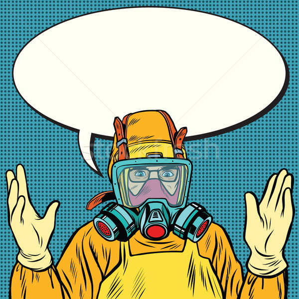 科学 化学者 スーツ ラボ ポップアート レトロな ストックフォト © studiostoks