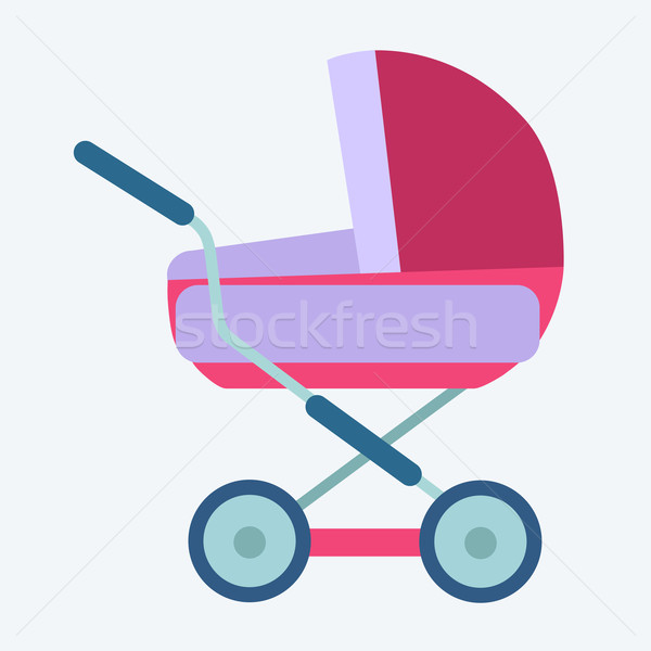 Stock foto: Kinderwagen · Kindheit · Mutterschaft · Symbol · Symbol · Kind