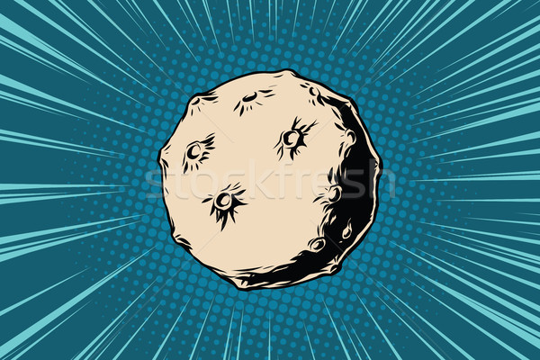 Asteroid with craters in space Stock photo © studiostoks
