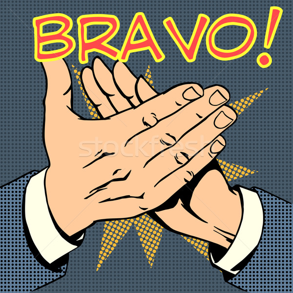 hands palm applause success text Bravo Stock photo © studiostoks