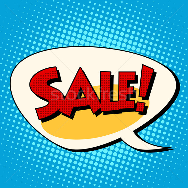 Sale comic book bubble Stock photo © studiostoks