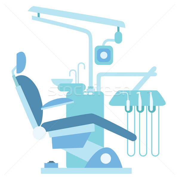Zahnarzt medizinischen Bürostuhl Büro Stuhl Zahnpflege Stock foto © studiostoks