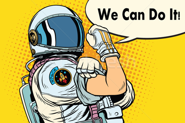 we can do it astronaut Stock photo © studiostoks