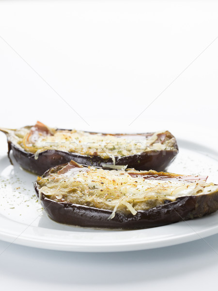filled eggplant vegetal food Stock photo © Studiotrebuchet