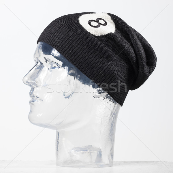 black woolen handmade cap basketball ball alike Stock photo © Studiotrebuchet