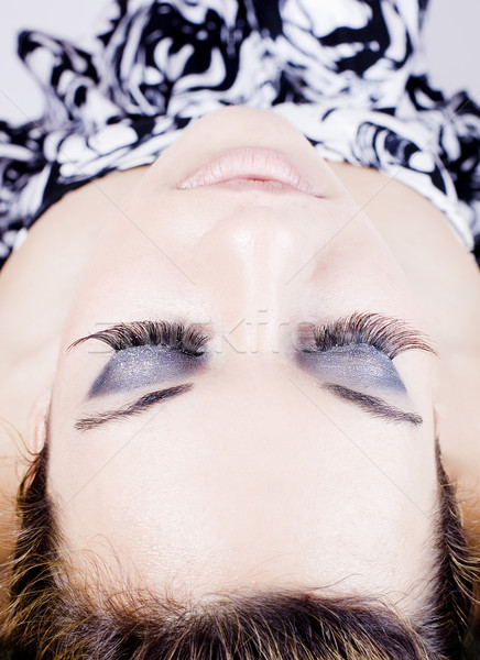 Jong meisje make-up detail jonge mooi meisje Stockfoto © Studiotrebuchet