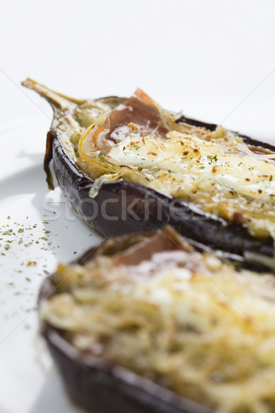 filled eggplant vegetal food Stock photo © Studiotrebuchet