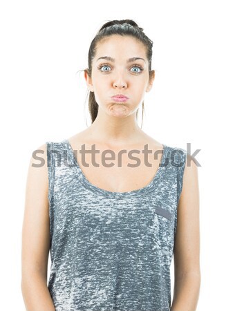 funny pretty woman Stock photo © Studiotrebuchet