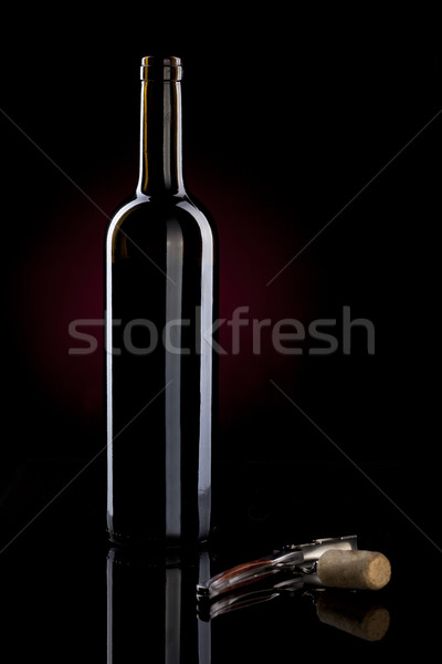 red wine bottle Stock photo © Studiotrebuchet