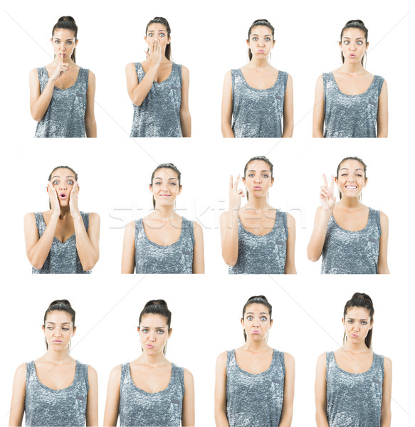 Stock photo: expression collage