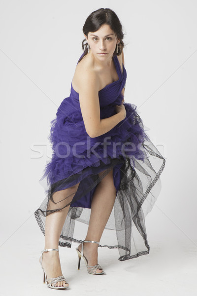 Stock fotó: Nő · táncos · igazi · csinos · nő · pózol · tánc