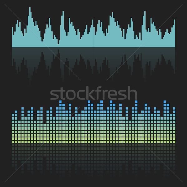 Vector sound waves Stock photo © studioworkstock