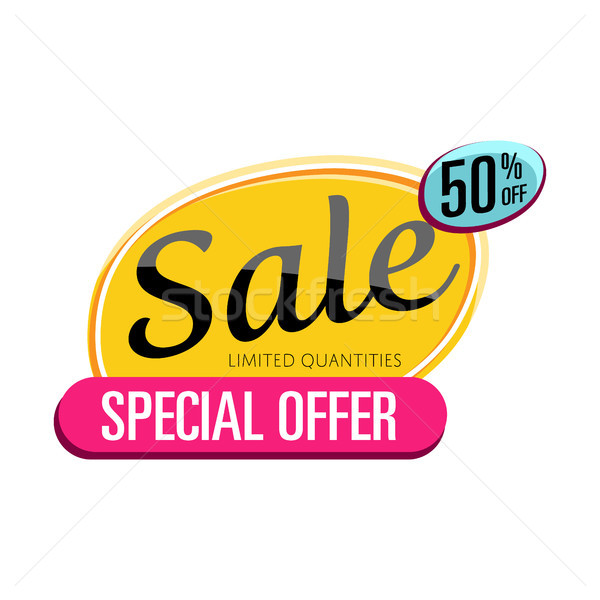 Special offer sale proposition isolated sticker Stock photo © studioworkstock