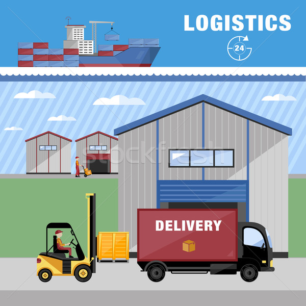Warehousing and logistics processes.  Stock photo © studioworkstock