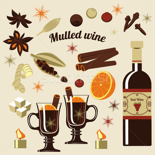 Ingredients for mulled wine. Stock photo © studioworkstock