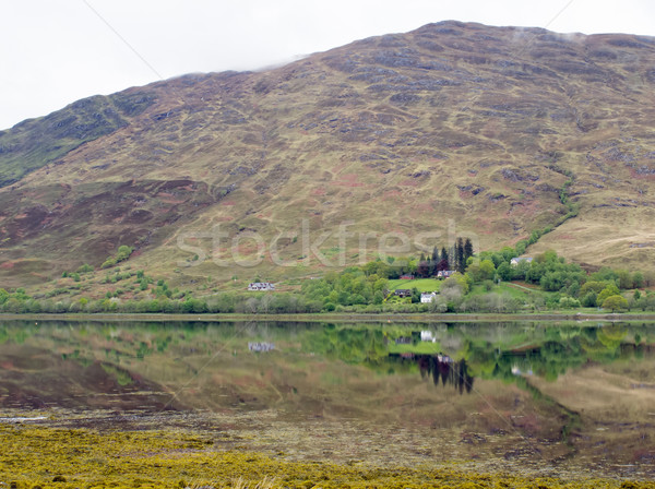 Scottish Loch and Reflection Stock photo © suerob