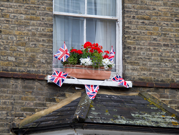 Kutlama elmas Londra ev dekore edilmiş kırmızı Stok fotoğraf © suerob