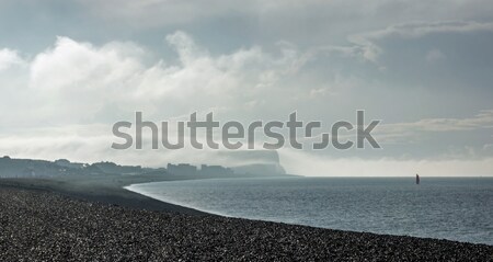 Tête nuage lumière du soleil faible ciel herbe [[stock_photo]] © suerob