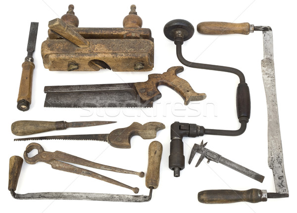 Old Carpenter Tools Stock photo © Suljo