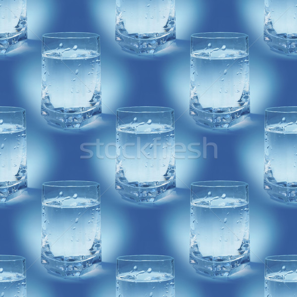воды стекла бесшовный обои шаблон текстуры Сток-фото © Suljo