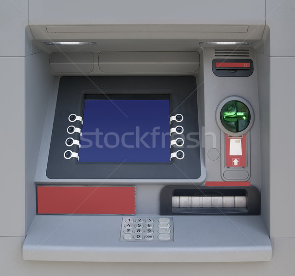 Contanti macchina automatico soldi schermo servizio Foto d'archivio © Suljo