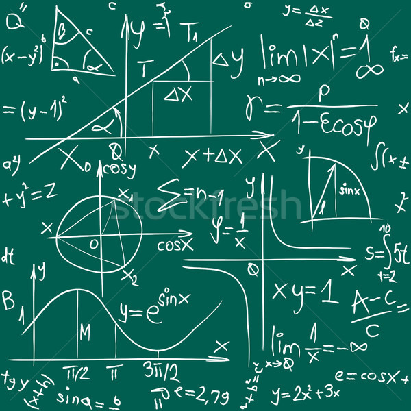 Math patroon vector naadloos illustratie trigonometrie Stockfoto © Suljo