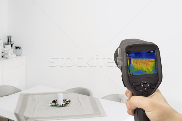 Wall Heating Thermography Stock photo © Suljo