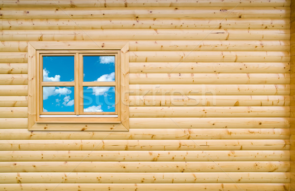 Wooden Cottage Wall Stock photo © Suljo