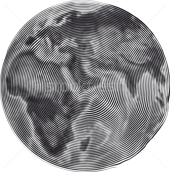 Grabado edad mundo tierra mundo seguridad Foto stock © Suljo