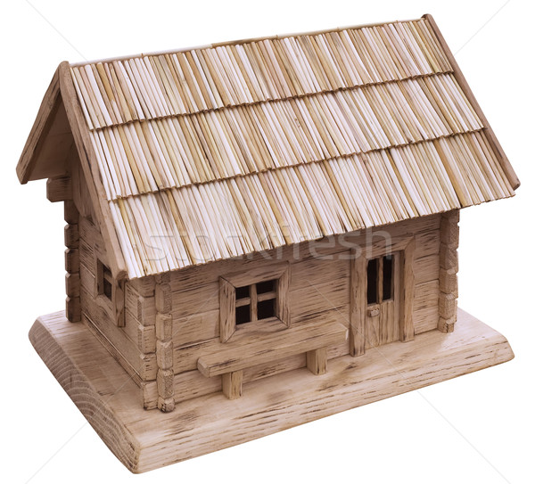 商业照片: 老·木· 房子 · 山寨 · 模型